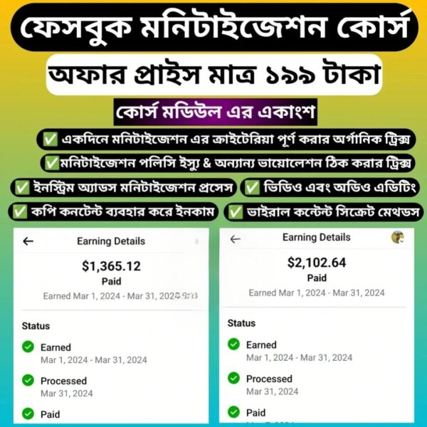 Facebook Monetization Course